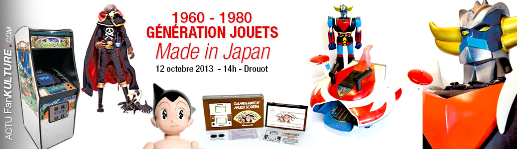Expo / Vente Génération Jouets Made in Japan 12 octobre 2013 à Drouot (Paris)