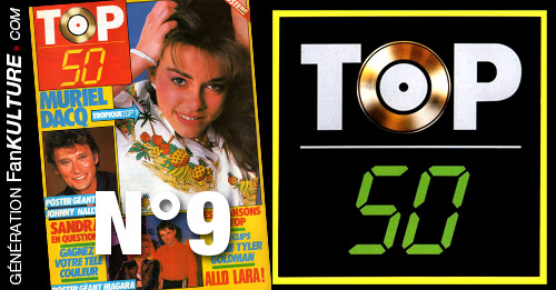 TOP 50 n°9 - 5 mai 1986 - Muriel Dacq, Sandra, Sabine Paturel, Stéphanie, Catherine Lara