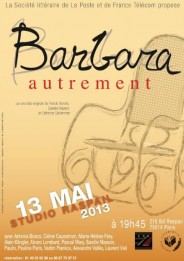Barbara Autrement - 13 mai 2013 - Studio Raspail, Paris