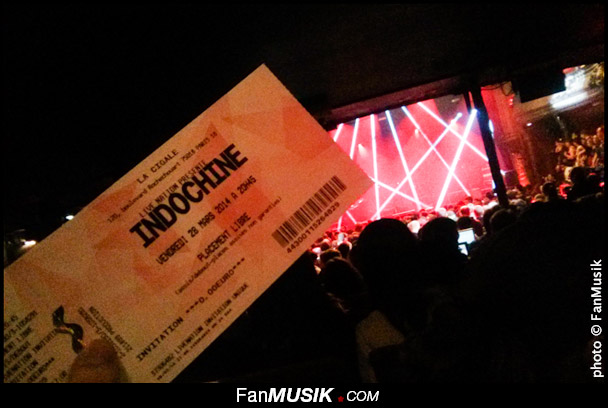 Indochine, concert surprise du 28 mars 2014 - La Cigale, Paris