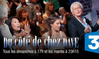 Du côté de chez Dave le 7 septembre sur France 3 avec Garou, Yannick Noah, Anggun, Louis Bertignac...