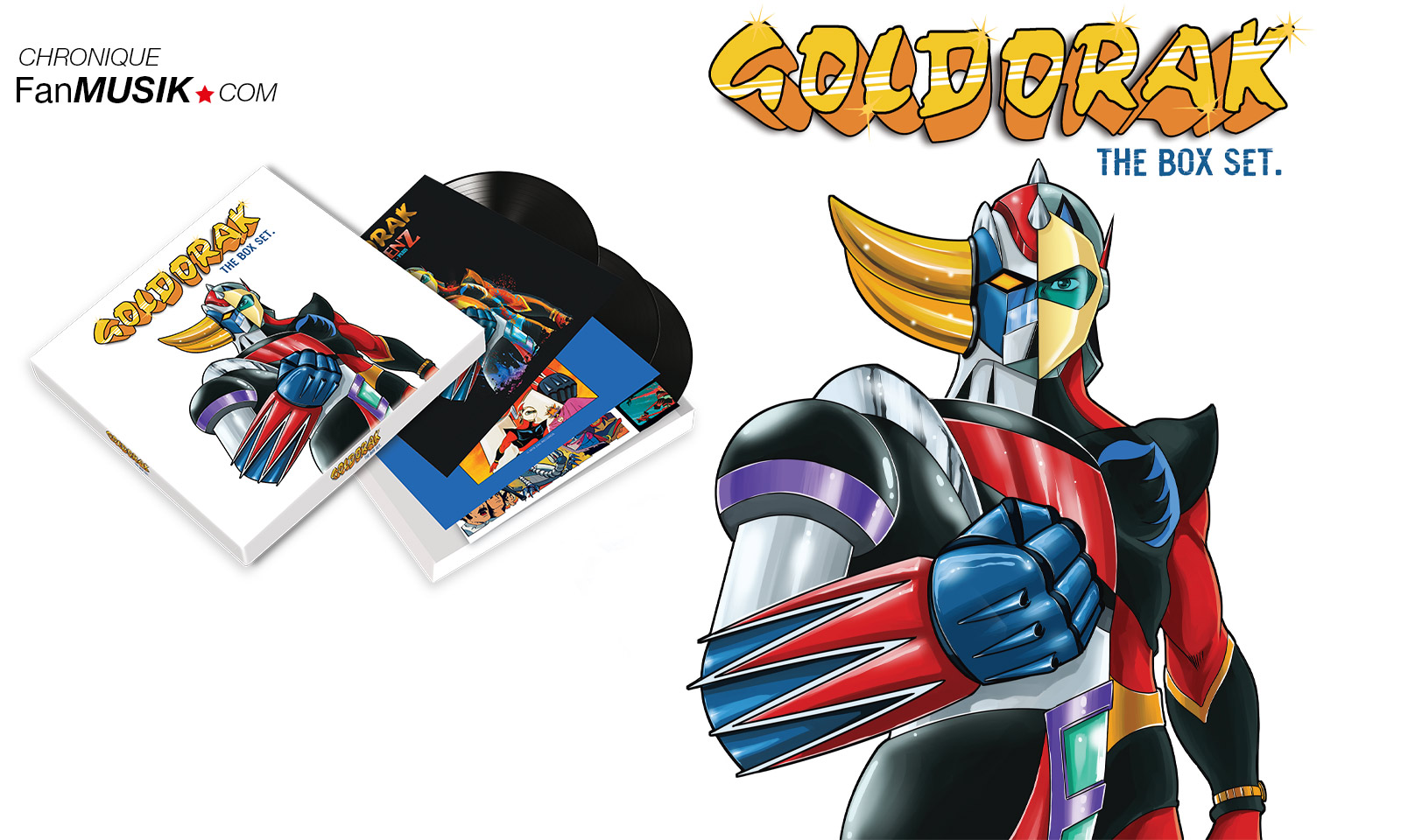 Support Noir Pour Coffret Goldorak GX04 - Neuf Avec Emballage