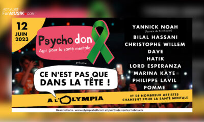 Rendez-vous le 12 juin 2023, pour la soirée Psychodon à l'Olympia !