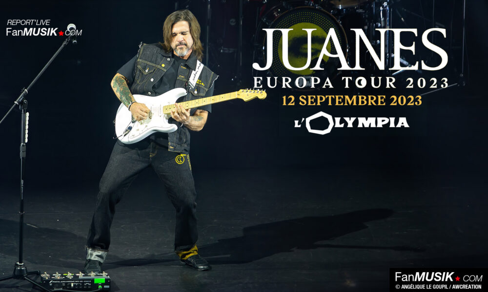 Report'live Juanes, 12 septembre 2023 à l'Olympia