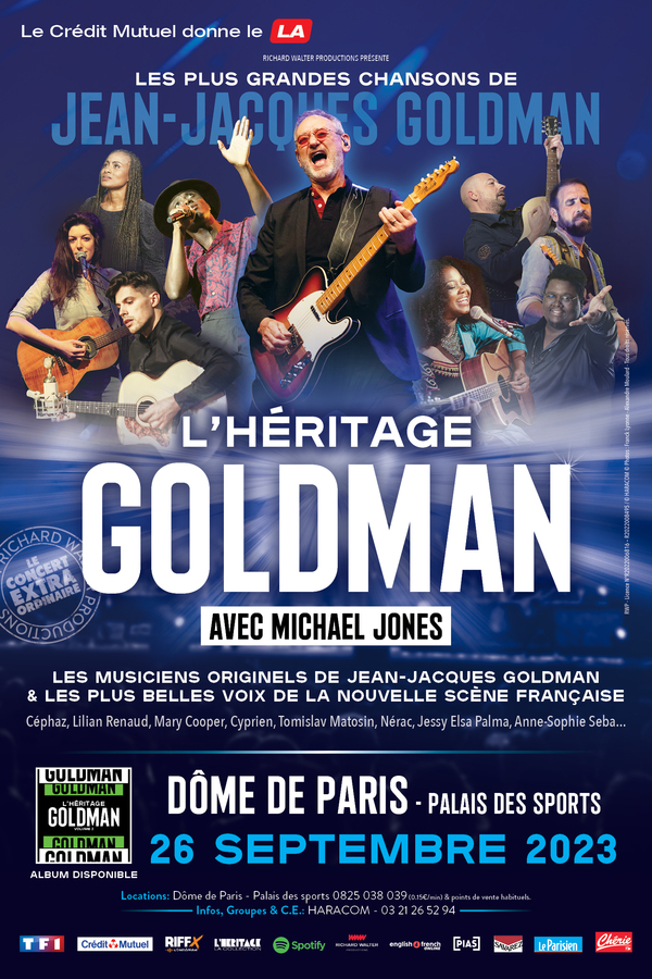 Héritage Goldman, le 26 septembre au Dôme de Paris !