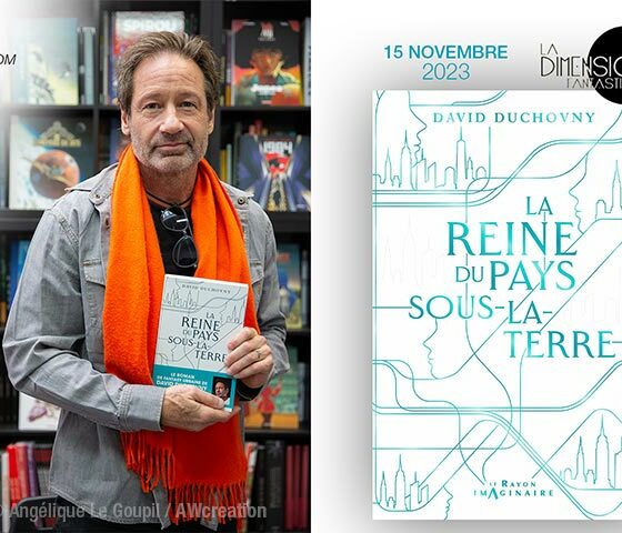 David Duchovny en dédicace pour son livre La Reine du Pays Sous-La-Terre - 15 novembre 2023
