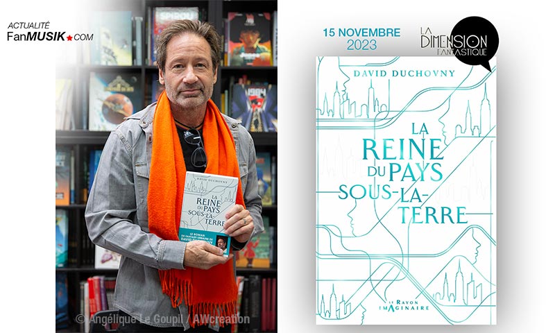 David Duchovny en dédicace pour son livre La Reine du Pays Sous-La-Terre - 15 novembre 2023