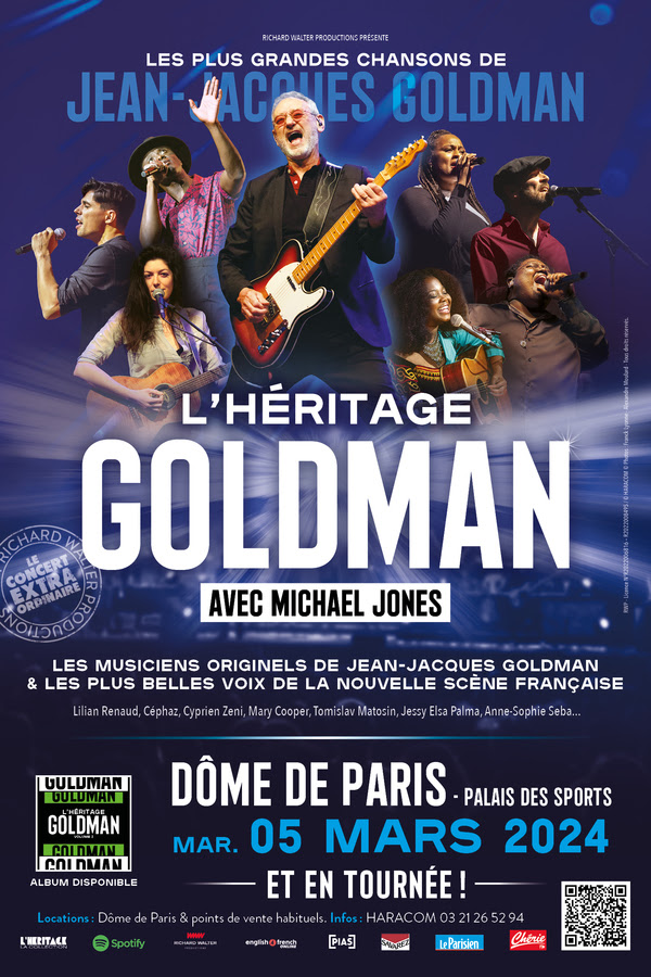 L'Héritage Goldman le 4 mars au Dôme de Paris et en tournée !