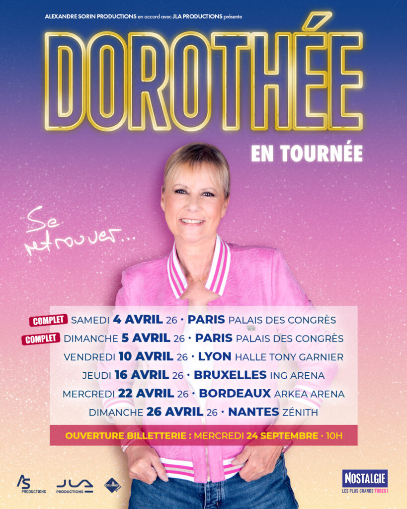 Dorothée en tournée en avril 2026 !