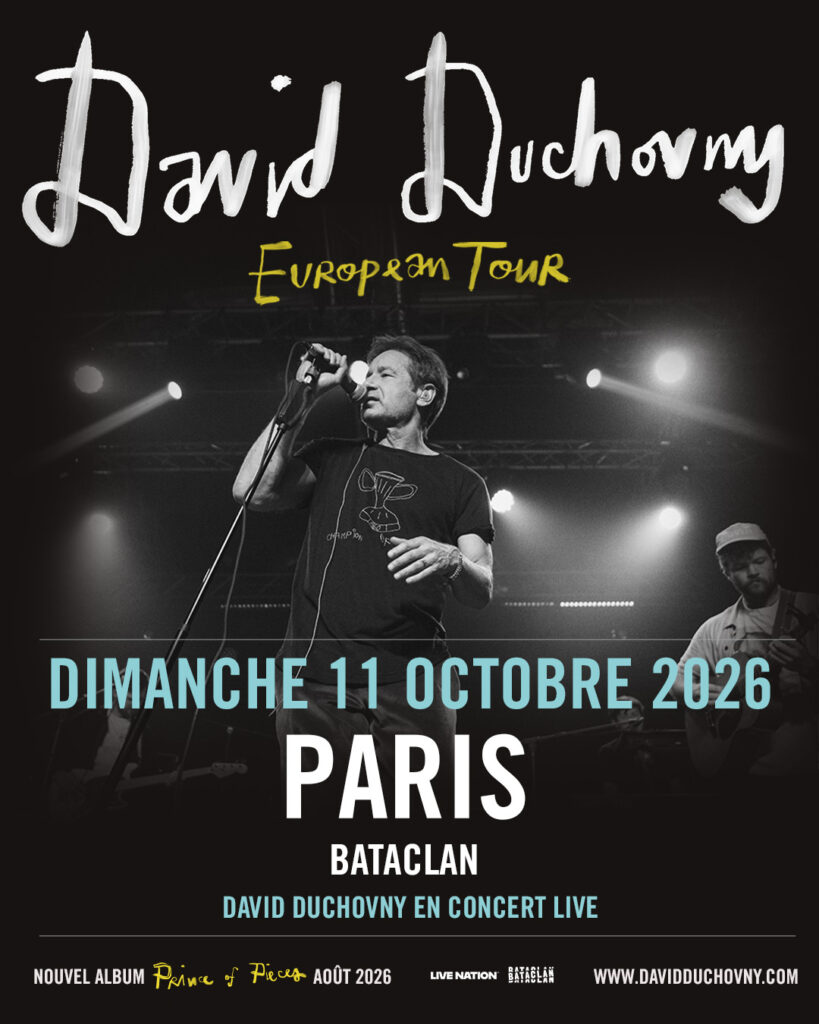 David Duchovny, 11 octobre 2026 au Bataclan (Paris)