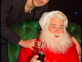 Yoann Fréget et le Père Noël Coca-Cola au Musée Grévin