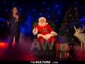 Yoann Fréget  et le Père Noël Coca-Cola au Musée Grévin