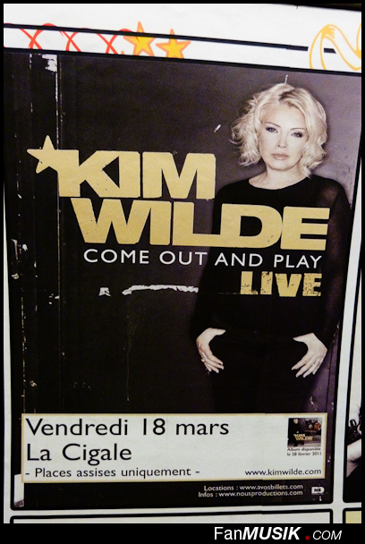 Kim Wilde, 18 mars 2011 - La Cigale, Paris (report' live/photos) - FanMusik