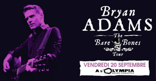 Bryan Adams le 20 septembre 2013 à l'Olympia (Paris)