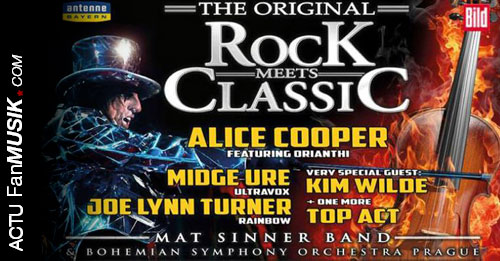 Rock meets Classic avec Alice Cooper et Kim Wilde, places en vente dès le 8 août 2013 !