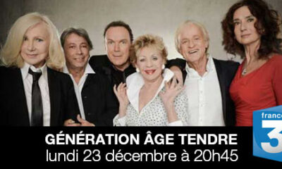 Génération Âge Tendre lundi 23 décembre sur France 3 !