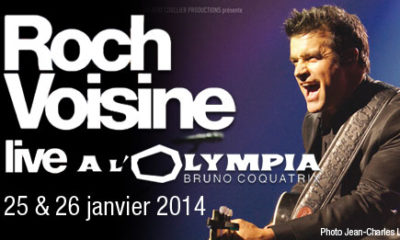 Roch Voisine les 25 & 26 janvier 2014 à l'Olympia