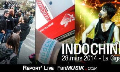 Indochine, concert surprise du 28 mars 2014 - La Cigale, Paris