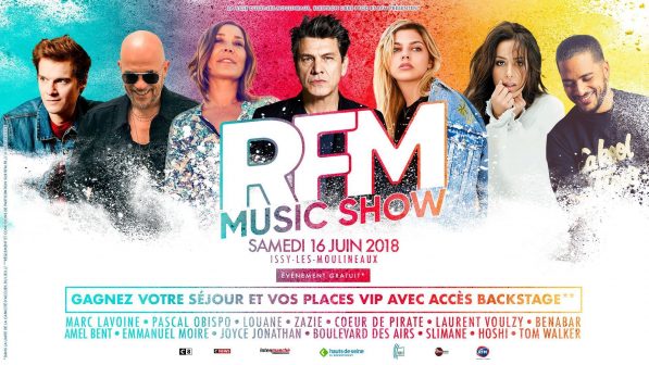 RFM Music Show le 16 juin à Issy-les-Moulineaux !