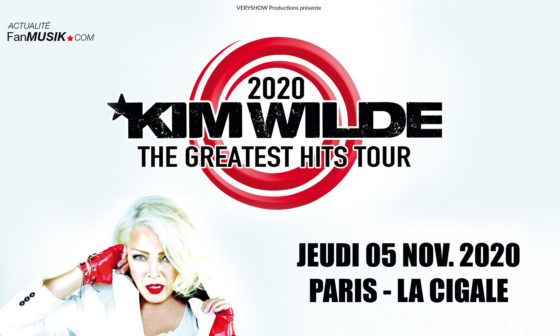 Kim Wilde le 5 novembre 2020 à La Cigale à Paris !