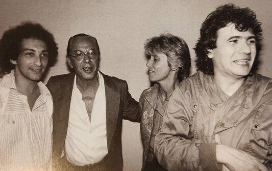 Michel Berger, Léo Missir, Monique Lemarcis et Daniel Balavoine - Photo Collection personnelle de Ph. Missir