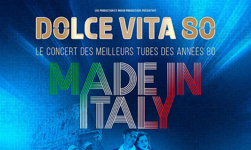 "Made in Italy - Dolce Vita" 80 le 15 avril 2023 à l'Accord Arena Paris !