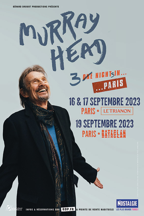 Murray Head en concert les 16, 17 et 19 septembre à Paris (Trianon et Bataclan) 