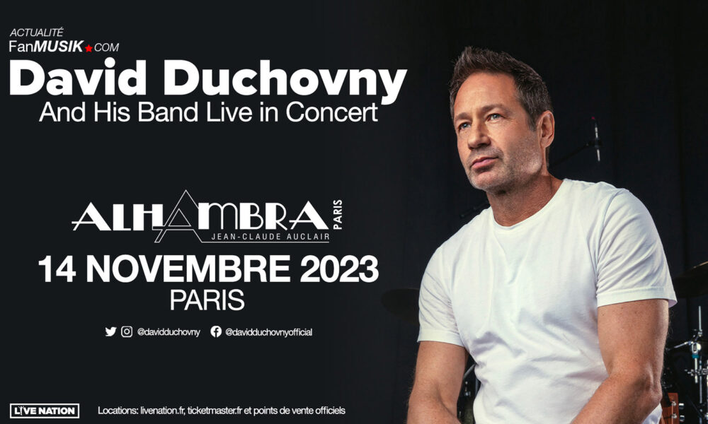 David Duchovny le 14 novembre à l'Alhambra à Paris !